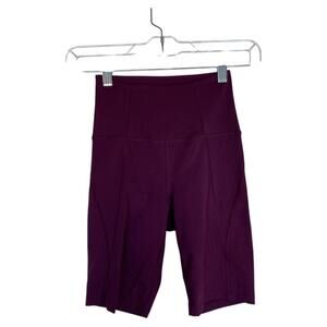 GIRLFRIEND COLLECTIVE Compressive High-Rise Bike Short Plum Purple Size XXS